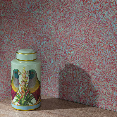 Samba Botanica Red Wallpaper