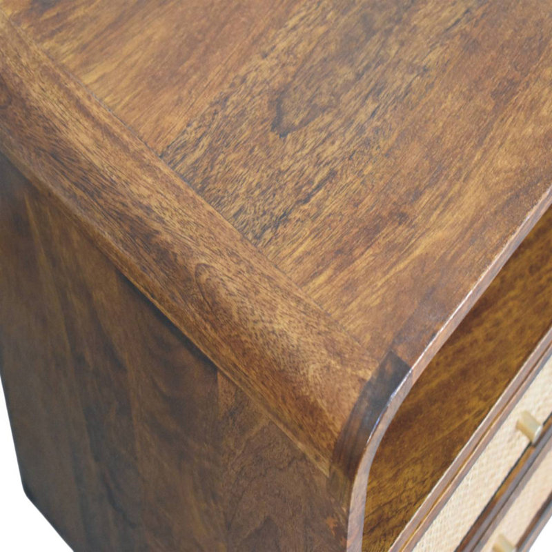 Table de chevet 2 tiroirs Wood