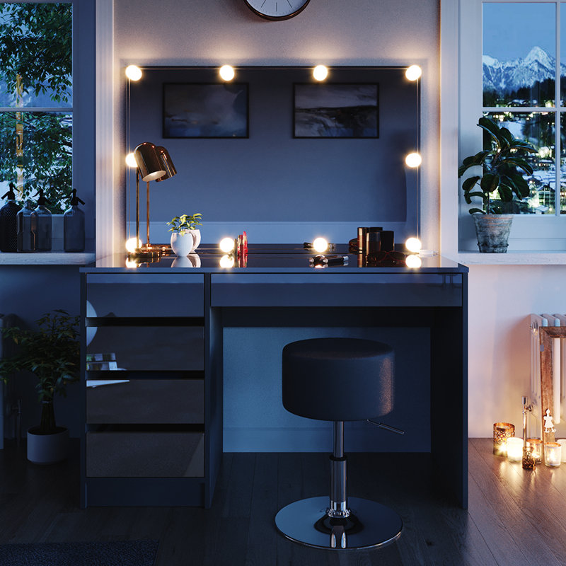 Antimony Dressing Table, Black