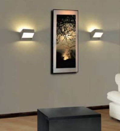 Napoleon LED Flush Mounted Sconce, White