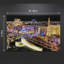 Art mural en verre trempé, Las Vegas Strip Cityscape at Night, 60 po x 40 po