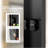 Cascada 56-60" W x 76" H Double Sliding Shower Door with 1/4"（6mm） Grey Tempered Glass, Matte Black-123410988