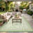 Reversible Outdoor Area Rug, Waterproof, Easy Clean, UV Resistant Patio Mat, Washable Garden Carpet for Beach, Porch, Backyard-420944997-420945002