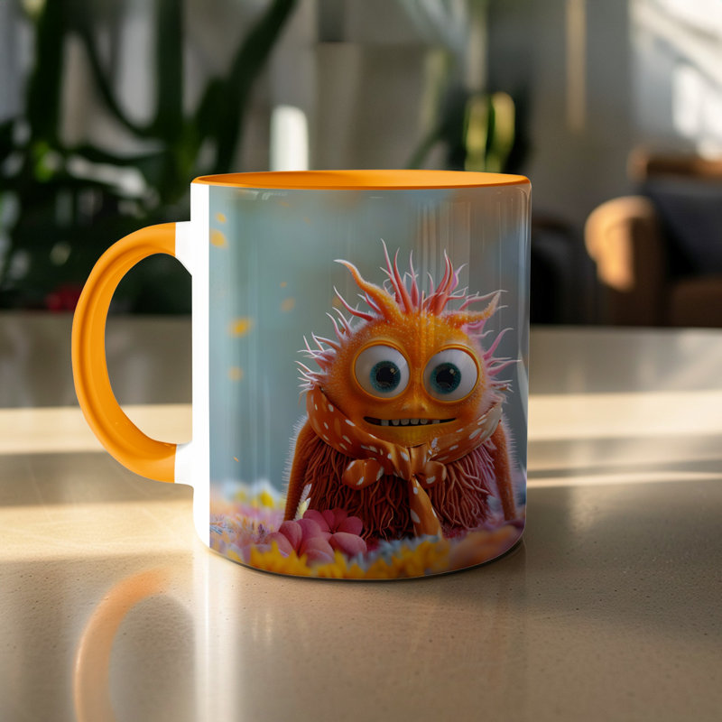 Ceramic Coffee Mug, Orange