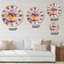 Horloge murale moderne recouverte de strass et de taches brillantes-93602271