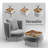 Solid Wood Square Decorative Tray With Handles - Serving Tray Ottoman Tray-19271459-30134800