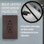 radiant 15A inviolable avec prise de courant de type C / C ultra-rapide USB 6,0A PLUS-66830840