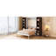 Grand lit escamotable mural avec portes de rangement, espresso