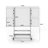 Freestanding Steel Reversible Magnetic Large - 6' - 8' Whiteboard