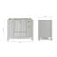 Cambridge 42'' W Single Bathroom Vanity Base-945509630-1052549772