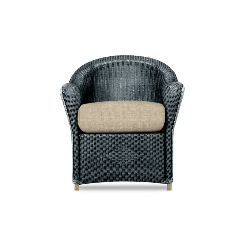 Reflections Outdoor Dining Armchair, Bark, Demo Stone