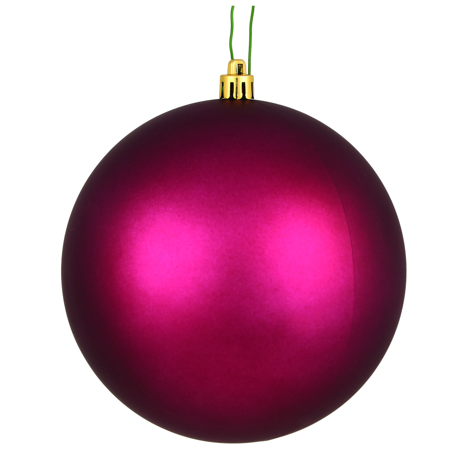 Holiday Décor Ball Ornament, Berry Red Matte, 3" H x 3" W x 3" D