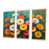 Toile naturelle avec cadre flottant