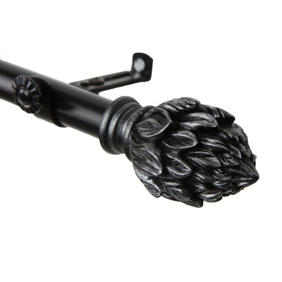 Leatherhead Adjustable Single Curtain Rod