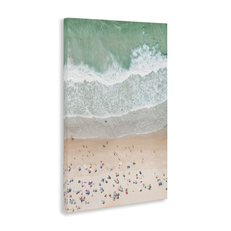 Art mural sur toile, "Summer Summer Beach" par Sissi et Seb, H 24 po x l 16 po