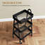 74.5cm H x 42.4cm W Utility Cart