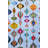Blue-Themed Multi-Colored Surrealist Shape Patterned Creative Modern Decorative Rug-1569121511