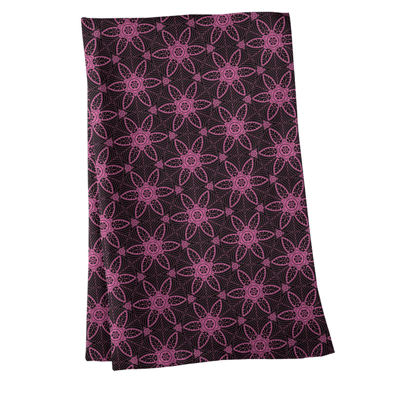 Mcguigan Tea Towel Kitchen Towel, Pink/Black, Poly Twill