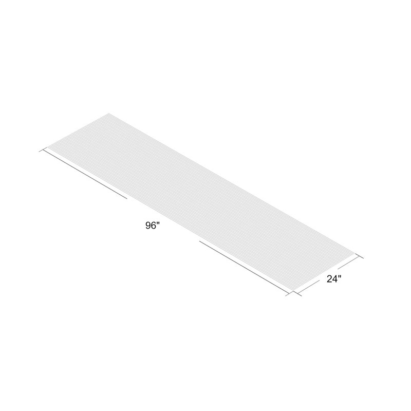 Zakaryan 0.06'' Thick Rug Pad, Runner 2' x 8'