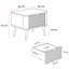 50cm W Manufactured Wood Bedside Table-728368186
