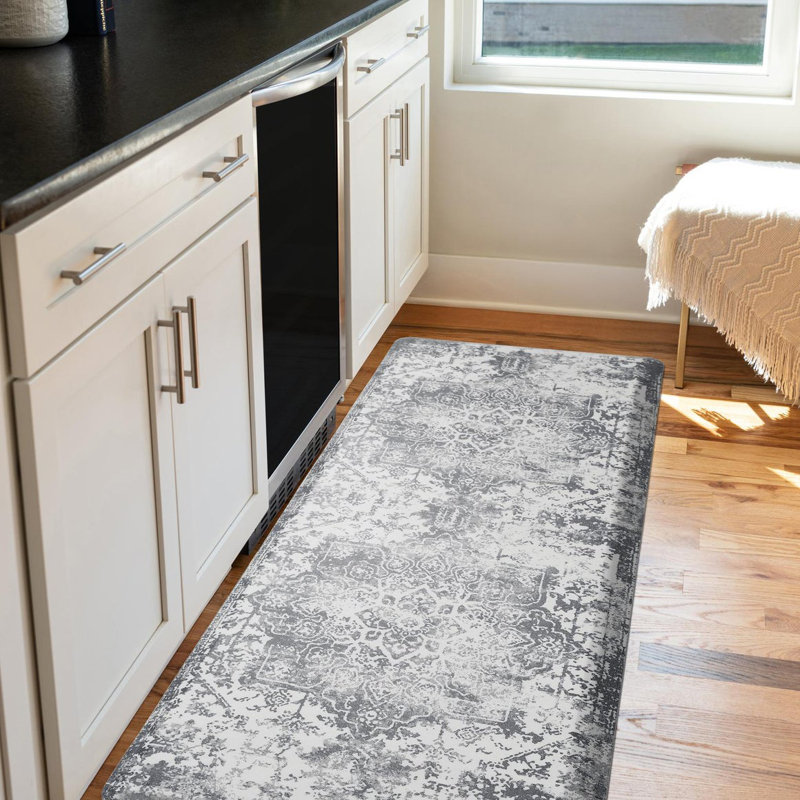 Tapis anti-fatigue Ranson, Rectangle 2 pi x 5 pi, Gris clair
