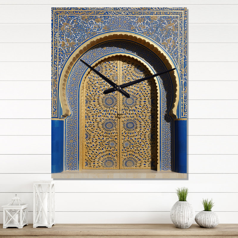 Morroco Palace Golden Doors V - horloges murales rétro, Petit