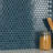 Tribeca 1" Hex Glossy 10-1/4 " x 11-7/8 " Porcelain Mosaic Floor and Wall Tile-51020438