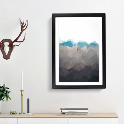 Desert Walker in Abstract - Picture Frame Graphic Art Print