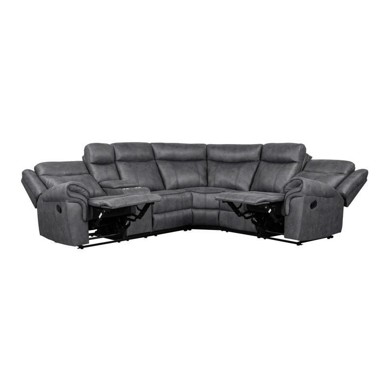 Fauteuil inclinable manuel avec porte-gobelet Ibison, Gris
