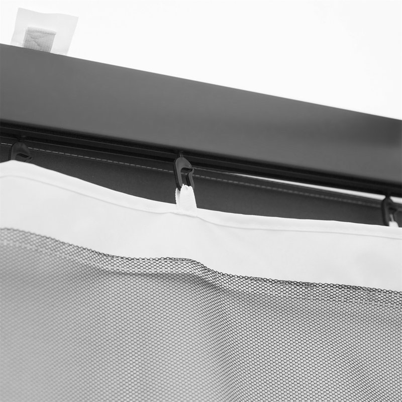 White Polyester Mesh Sidewall Netting for Gazebos and Canopy Tents