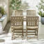 Ronja Rectangular Wooden Garden Dining Table With 4 Foldable Dining Chairs