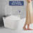 Tankless Smart Toilet With Bidet Built In, Auto Open & Close, Wider Bidet With Heated Seat, Warm Water And Dry, Foot Sensor, LED Display, Remote Control, White
