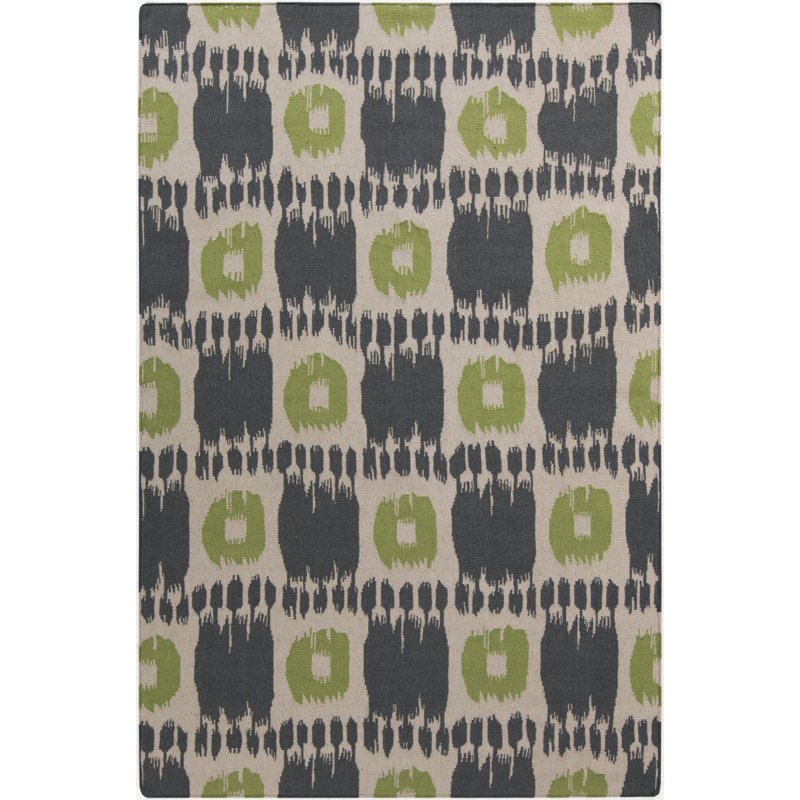 Crisler Wool Ikat Indoor Rug, Rectangle 3'6" x 5'6"