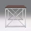 Bureau Madison, MDF brun / chrome