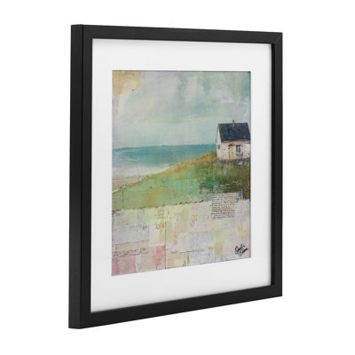 «Quiet Place By The Coast», reproduction sous verre encadrée, design par Opal Edison