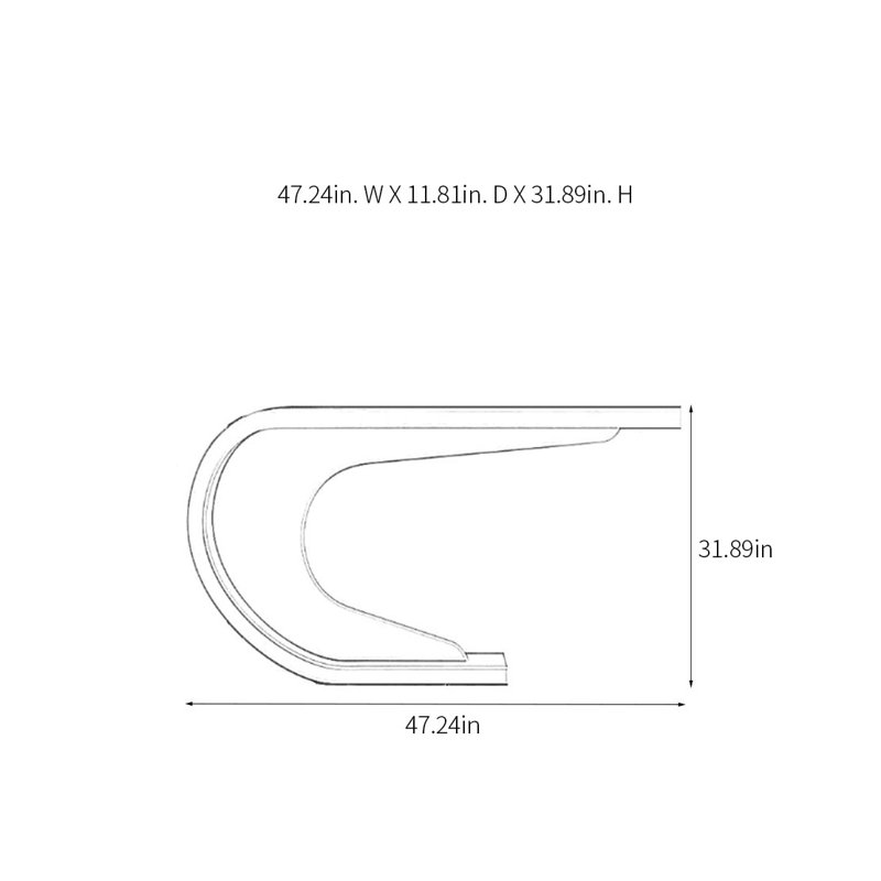 Zigler, Blanc, H 31,89 po x l 47,24 po x P 11,81 po