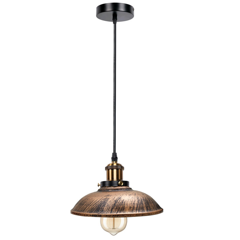 Grubbs 1 - Light Dome Pendant, Brushed Copper