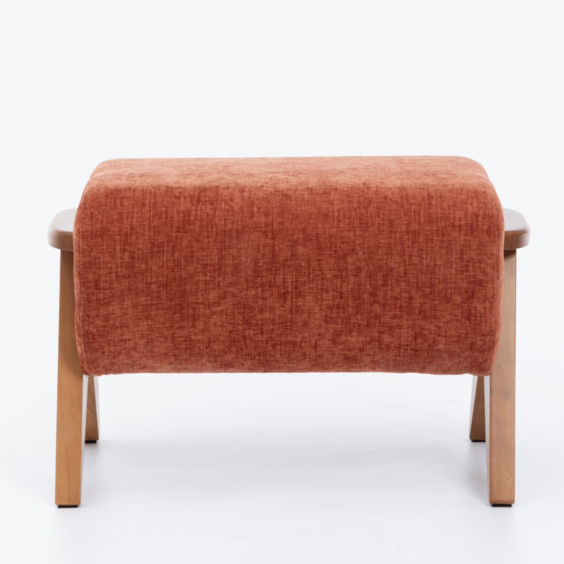 65cm Wide Ottoman, Orange