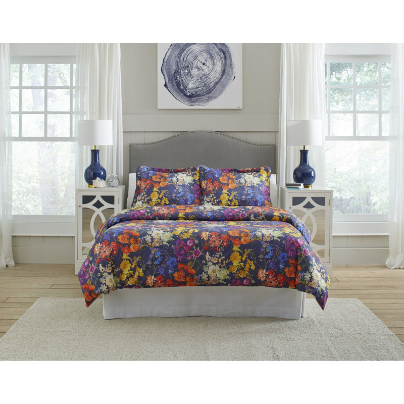 Marseille Cotton Floral Comforter, King, Comforter
