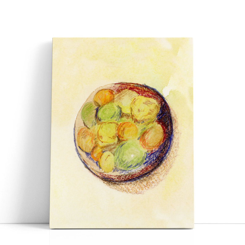 «Fruit Bowl Corinne Rose Design», reproduction d'art sur toile, H 24 po x l 18 po