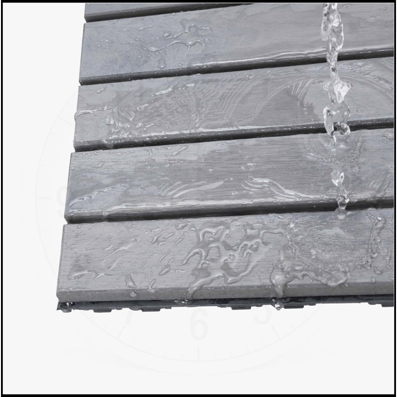Premium Interlocking Deck Tiles for Outdoor Spaces, Enhancing Beauty and Functionality, Light Gray