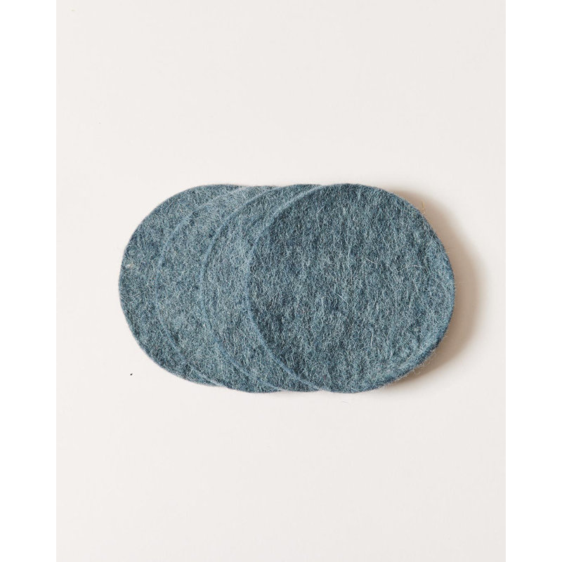 Artisan Round Coaster, Teal