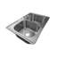 Évier de cuisine à double cuve encastrable 33 po x 22 po avec finition en acier inoxydable 304 de calibre 18 Sinber