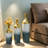 Decorative Metal Vases Set of 3