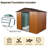 8 x 6 FT Outdoor Metal Storage Shed with Galvanized Steel Foundation Frame, Weather Resistant Utility Shed with Lockable Sliding Doors, Integrated Vents