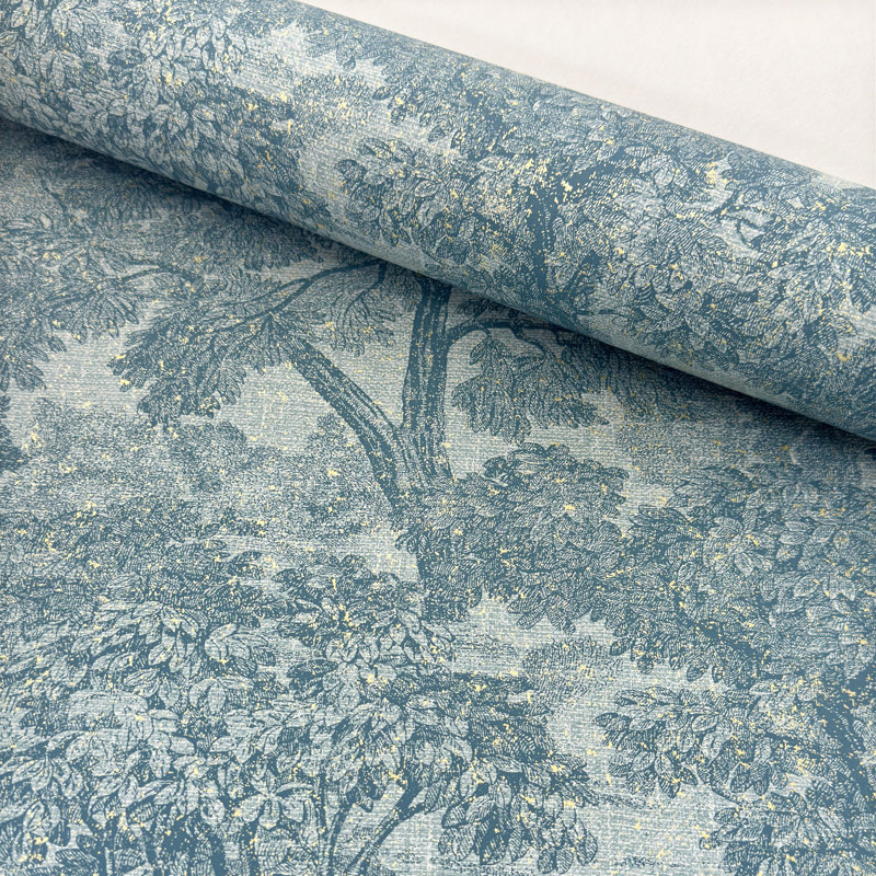 Rouleau de toile Dense Tree, Bleu