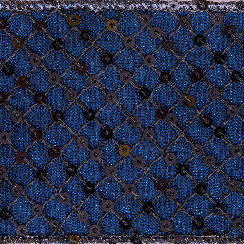 Ruban à paillettes bleu nuit de 2,5 po x 10 verges Vickerman.