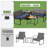 Patio Furniture Set W/removable Ice Bucket Storage Box - Pe Rattan All Weather Outdoor Conversation Set W/cushioned Benches & Glass Top Table For Backyard Garden Balcony Pool-27304196