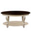 Table basse de salon - 3, beige et finition, pieds en bois d'hévéa massif, placage, espace de rangement abondant, pieds faciles à assembler,