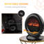 Vanita Table Top Electric Fireplace Heater W/ LED Flame Rotatable Head-479692482